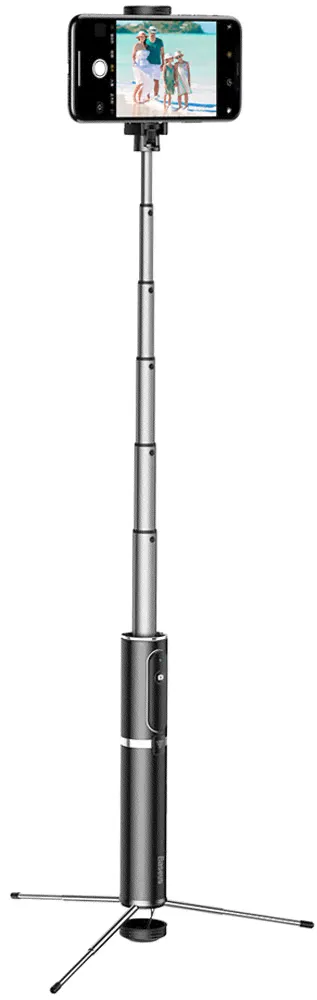 Монопод-штатив Baseus Fully Folding Selfie Stick с пультом Bluetooth (SUDYZP-D1V, SUDYZP-D19, SUDYZP-D1S), silver-1