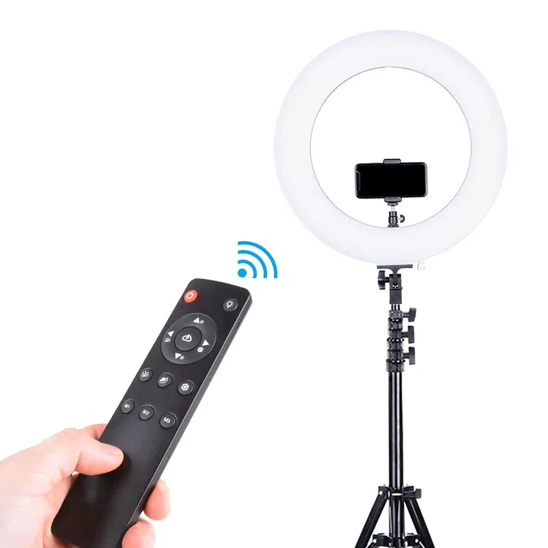 Штатив Ring Supplementary Lamp для телефонов + Селфи Кольцо+Пульт R32 см