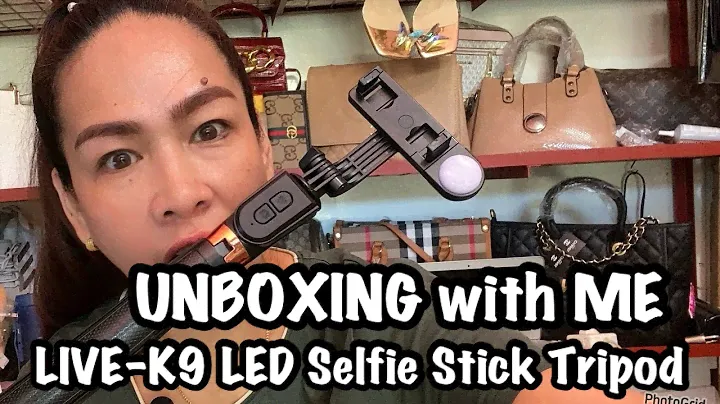 LIVE-K9 LED Selfie Stick Tripod-Unboxing With Me