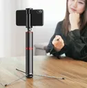 Монопод-штатив Baseus Fully Folding Selfie Stick с пультом Bluetooth (SUDYZP-D1V, SUDYZP-D19, SUDYZP-D1S), silver